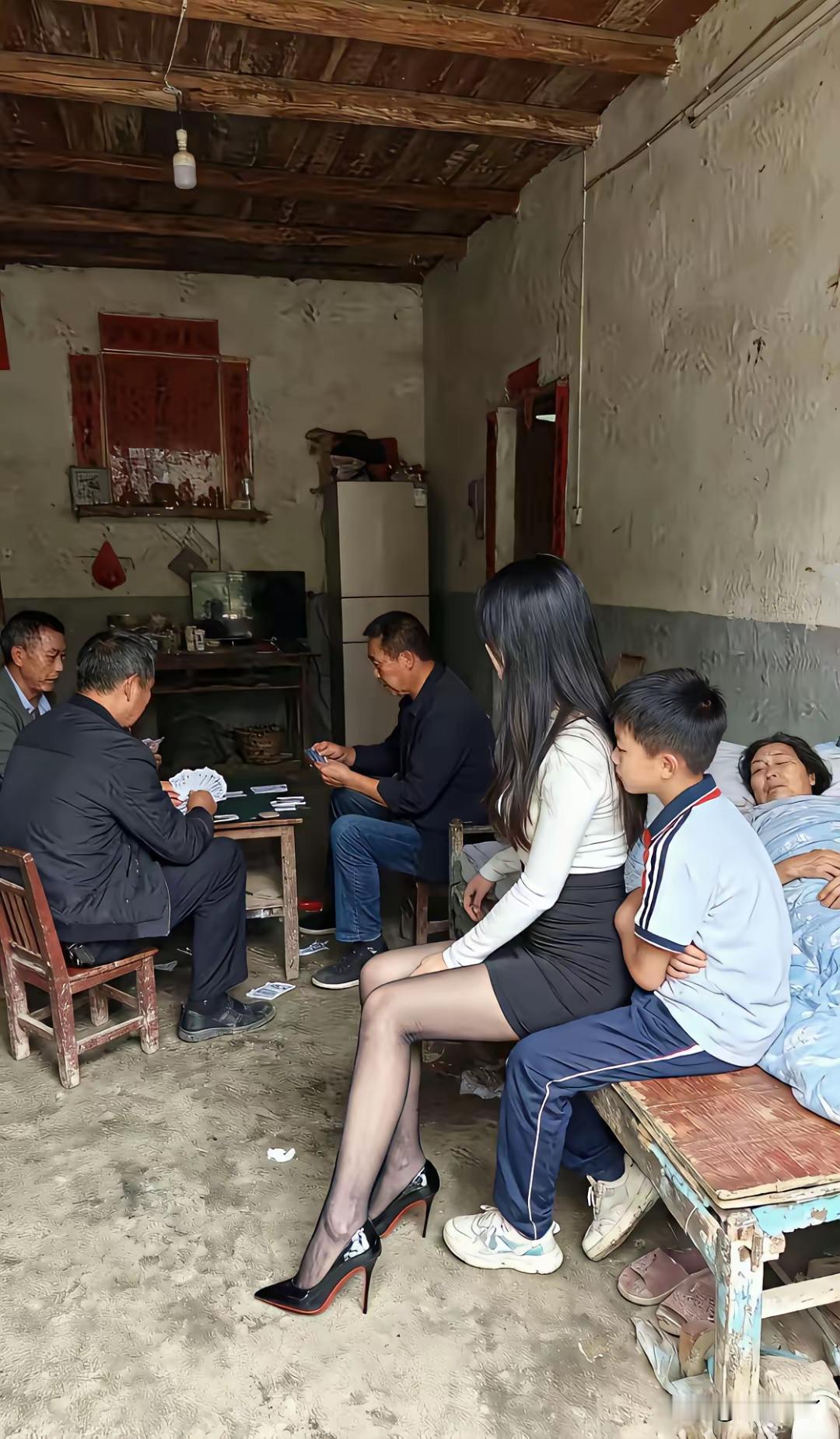 生病的妈妈上学的弟弟，赌博的爸爸破旧的家这样的小姐姐谁敢娶[捂脸哭]