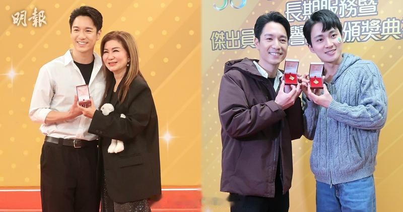 明报：周嘉洛跟吴伟豪领10年金牌自嘲未养得掂自己学会欣赏男士线条美TVB今天