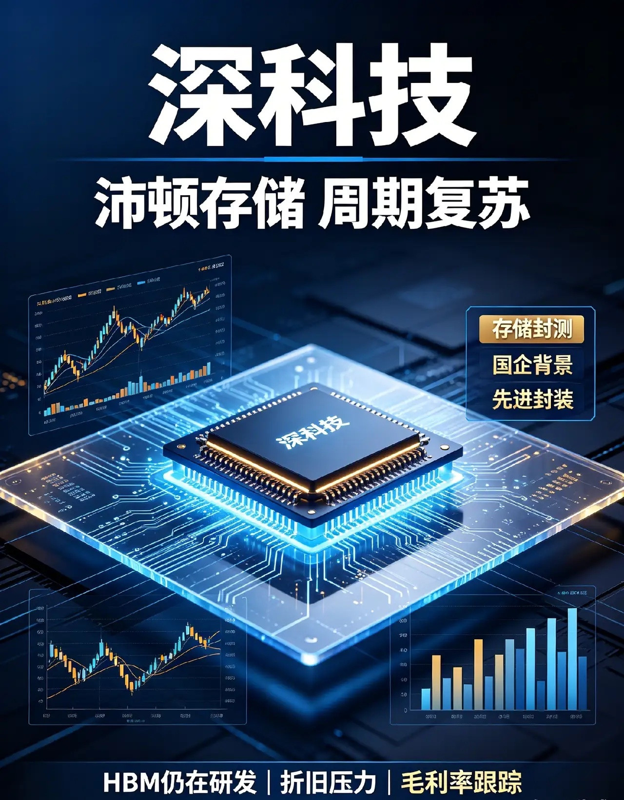 深科技（000021）：沛顿存储是王牌，别被HBM概念透支远期想象很多人盯上深科技，就是冲着子公司沛