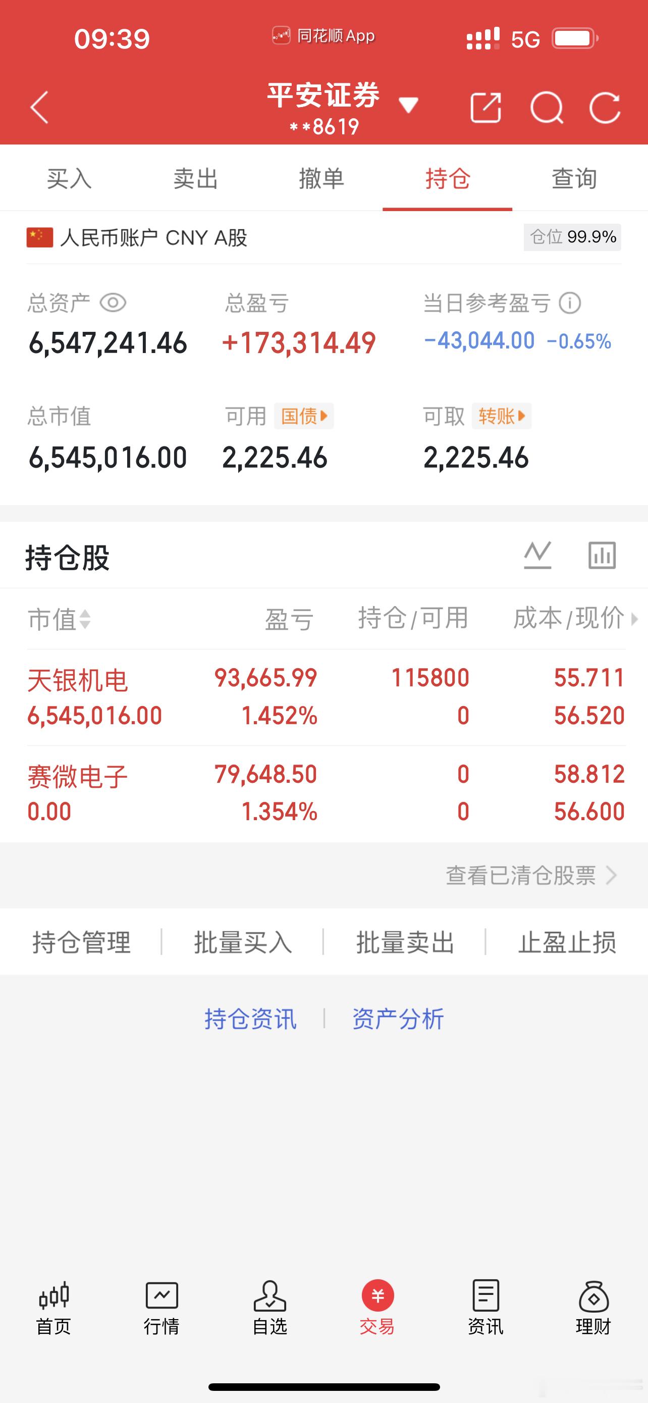 300342天银机电全仓买入，继续看好……