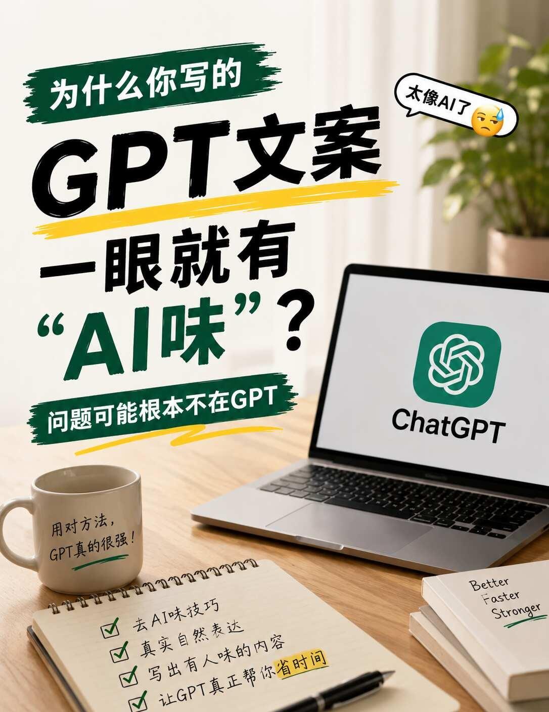 为什么你用ChatGPT写的文案，一眼就有AI味？最近用ChatGPT写东西越