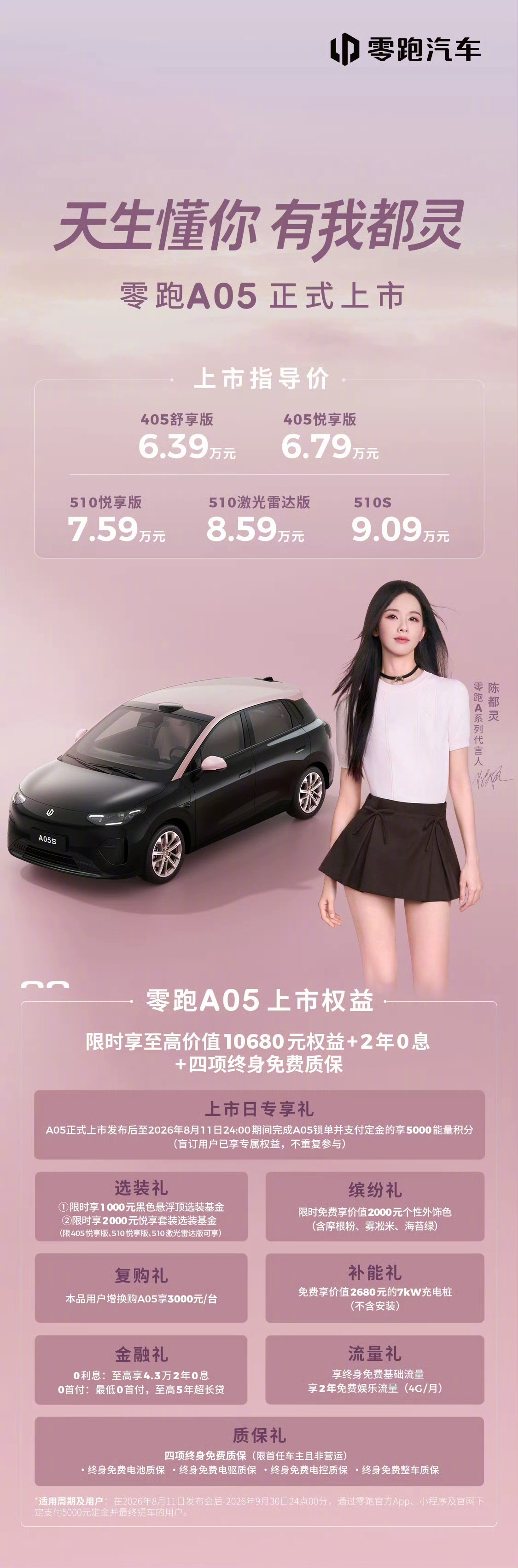零跑A05正式价格也来了，6.39万起，两厢版的A10，价格好像也挺接近。星愿海