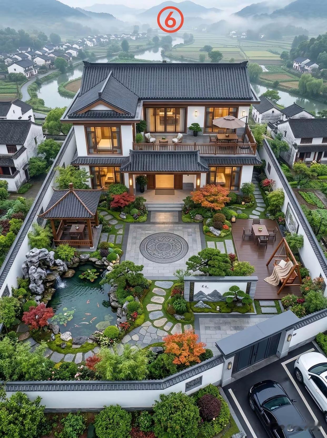 你更喜欢那个院子。
