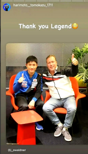 张本智和刚在美国大满贯拿了男单亚军，六十岁的乒坛传奇瓦尔德内尔就给他发消息了，这