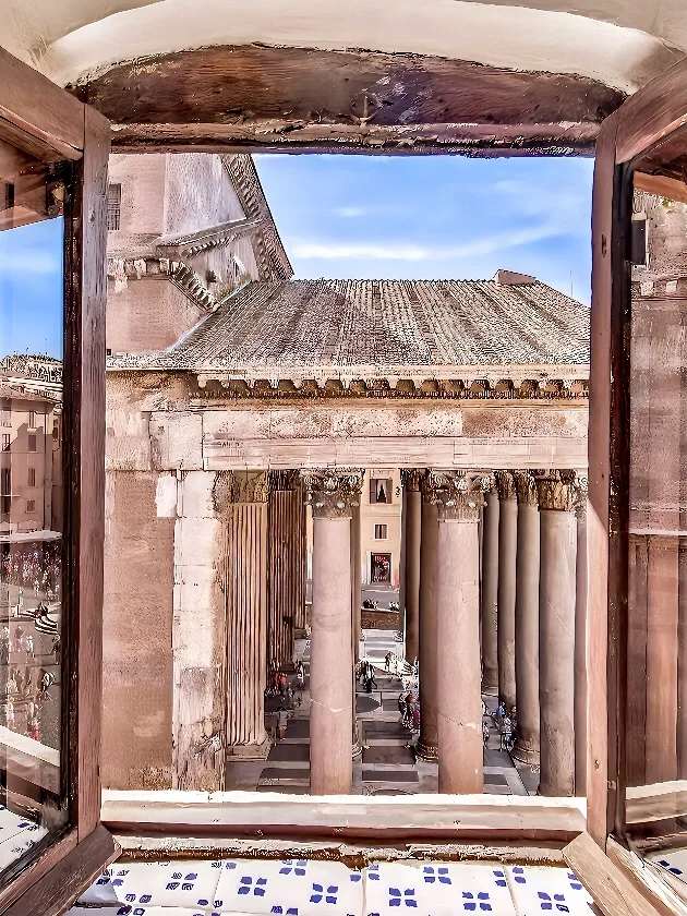 意大利🏛开窗就是万神殿 这家民宿真选对了！