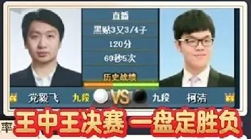 柯洁又演极限大逆转，胜党毅飞获得王中王就在人们都对柯洁失去了耐心的时