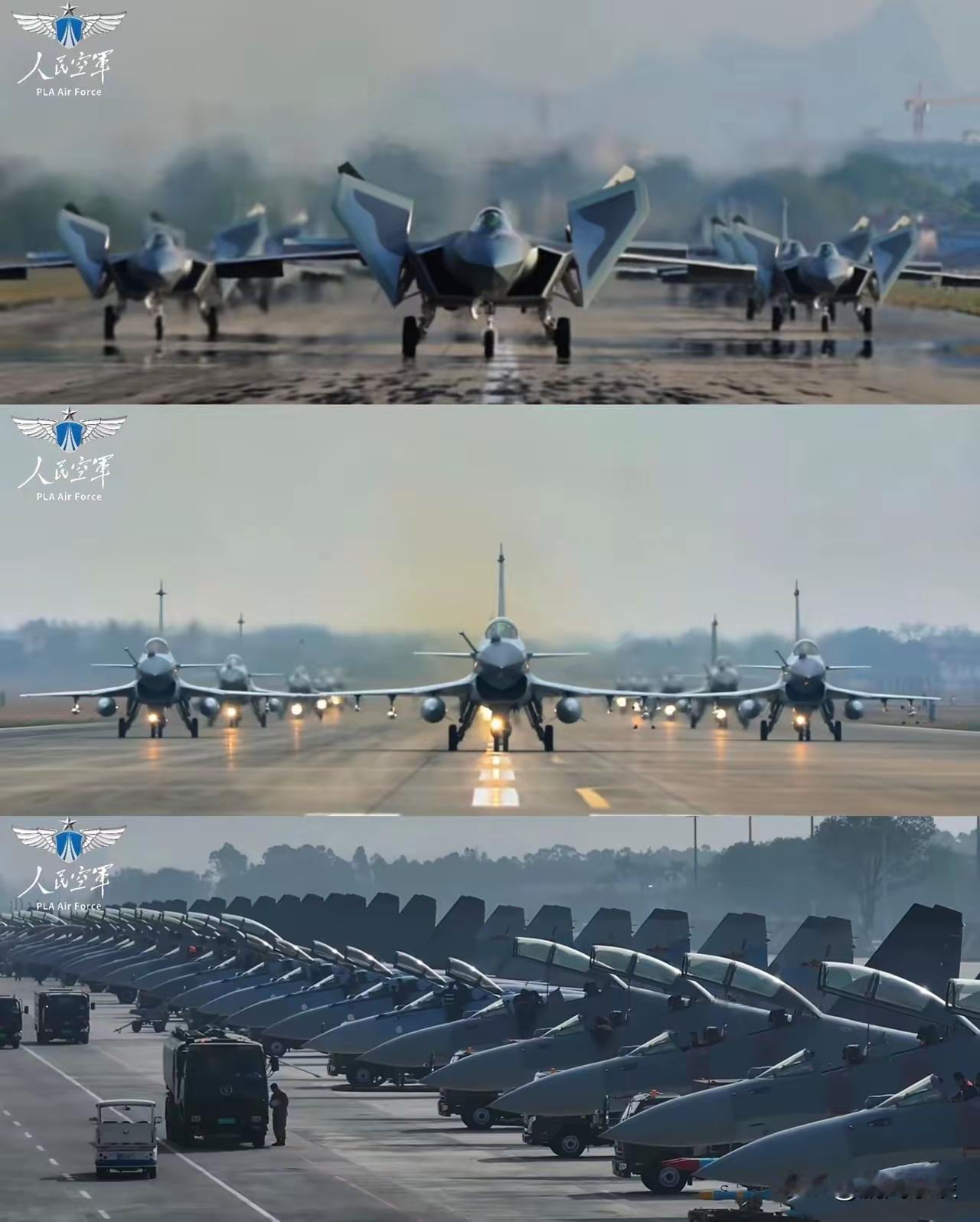歼20+歼10C+歼16。当年空军三剑客主力战机。歼一10战机歼-20C歼-