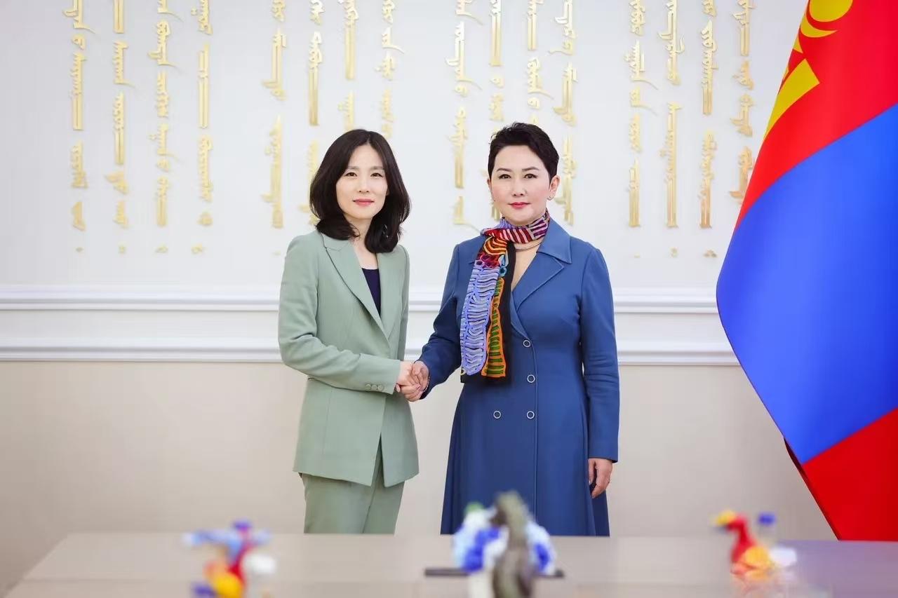 世界上女性外交官还真不少！这不，在韩国-蒙古建交35周年之际，韩国外交官金珍我造
