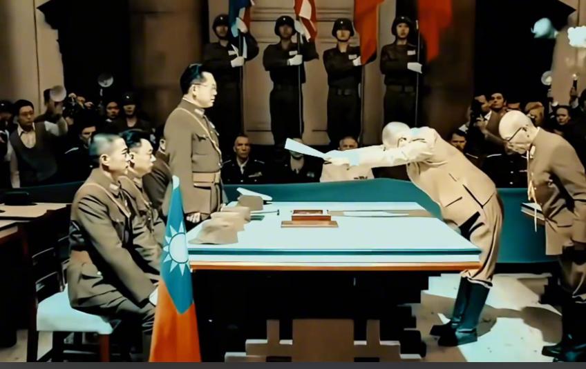 日本曾大言不惭地放话：当年签投降书的是“中华民国”，跟现在的中国没关系。可照它这