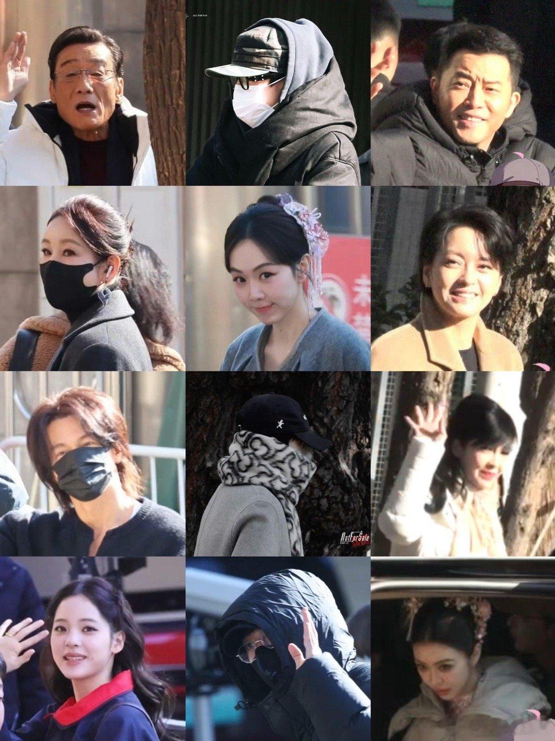 出席春晚第四次彩排的明星周深、李健、李现、刘宇宁、邓超、白鹿、李昀锐、刘浩存、丁