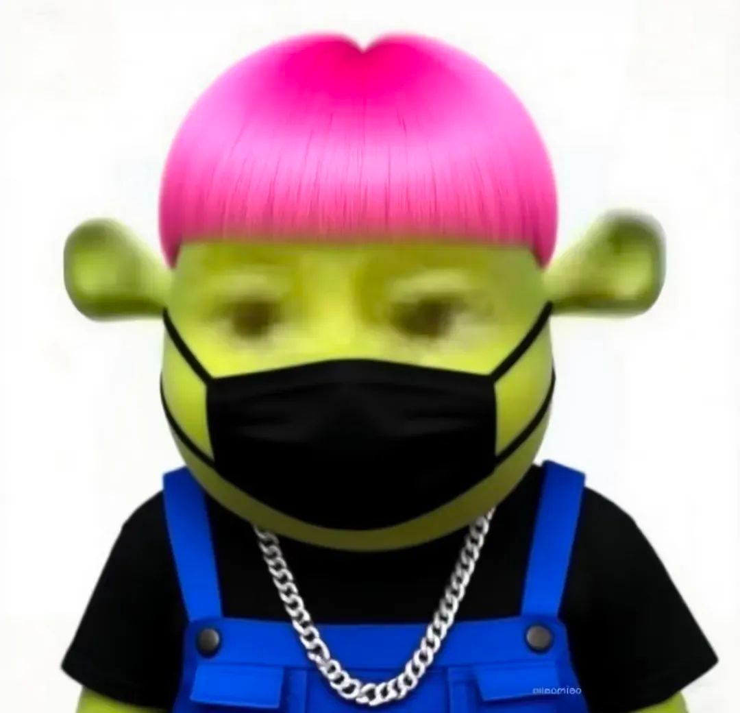 各种发型的史瑞克表情包