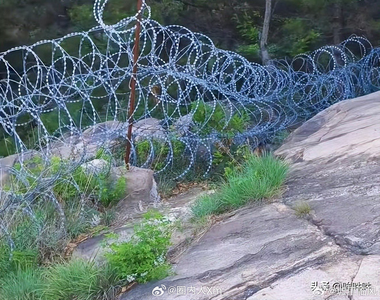 泰山修建滚筒式刀片刺绳隔离铁丝网景区工作人员说话就是实在，两个“属实”。很多人第