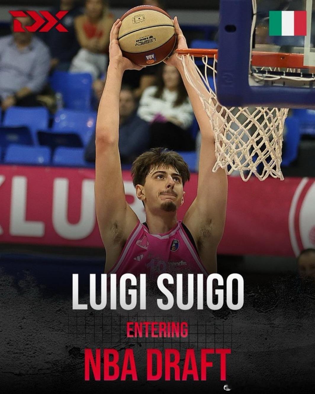 据DraftExpress报道，路易吉·苏伊戈(LuigiSuigo)将参加2