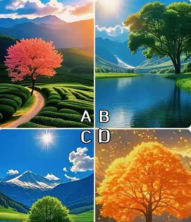 选择一棵喜欢的大树，测测老年时期能否迎来财运逆袭？凭第一感觉选择哦！趣味测试