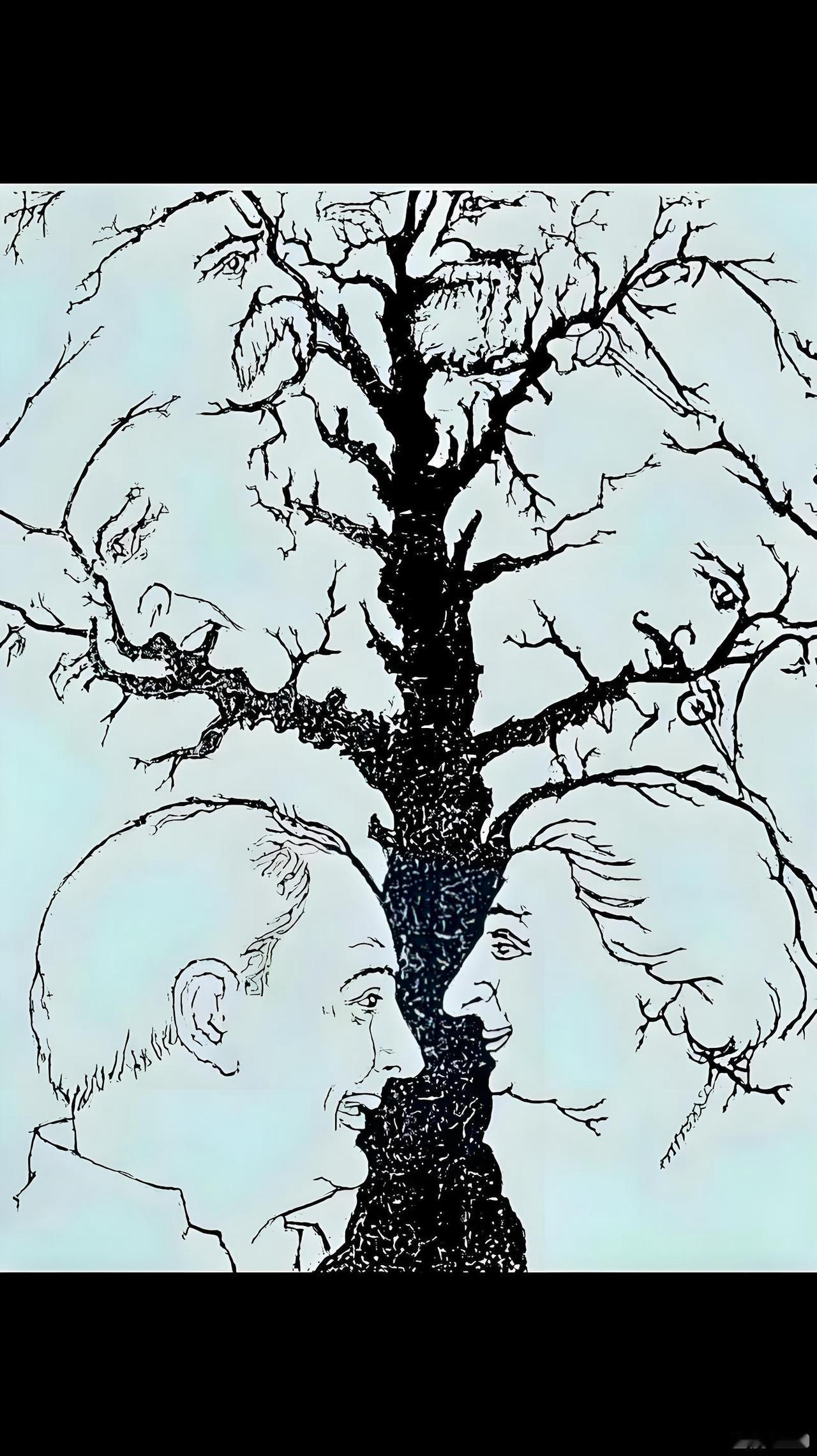 你聪明绝顶吗？下面图里能找到12张脸聪明绝顶的人就是你。去验证吧？眼力测试图