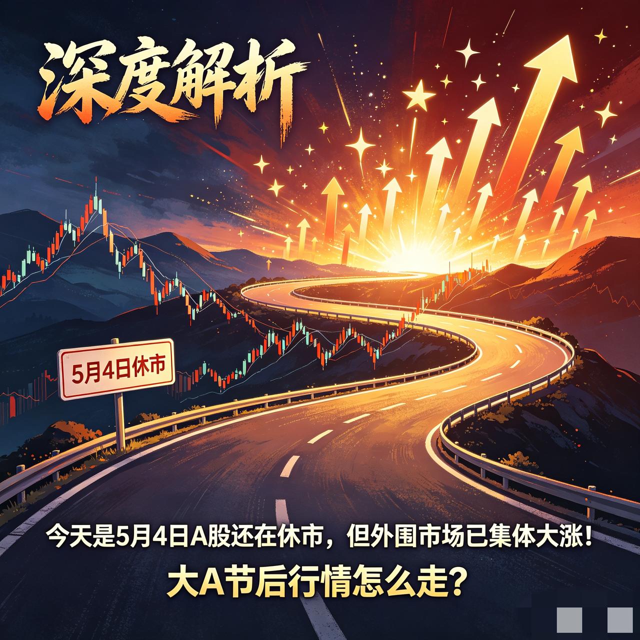 深度解析｜今天是5月4日A股还在休市，但外围市场已集体大涨！大A节后行情怎么走？