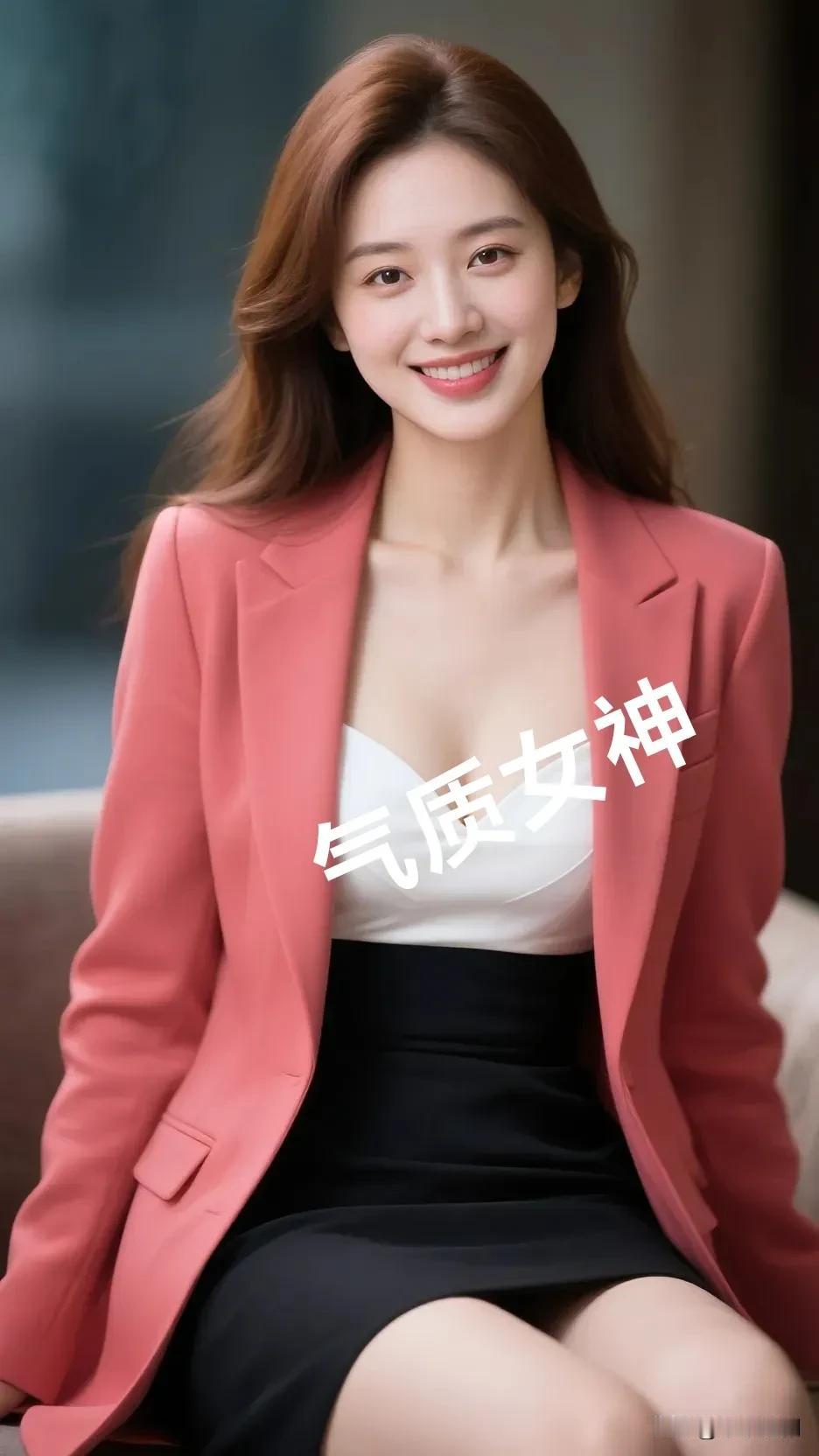 什么样的穿搭可以成为气质女神?粉西装揉碎了柔与飒，白吊带衬得笑意都清透。裙摆轻