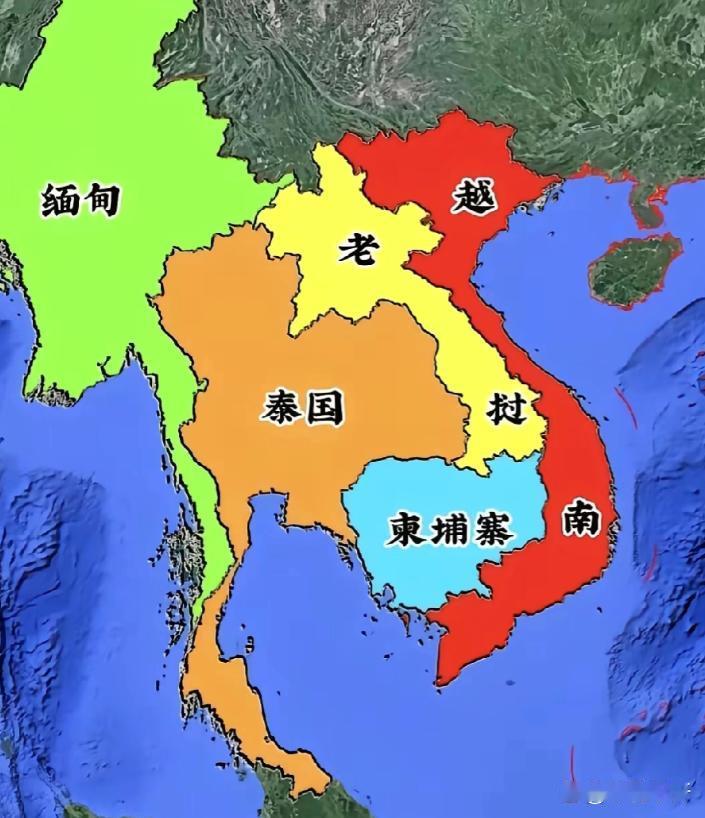 老挝的地理位置挺有意思，居然是一个内陆国，从地图上看，它与中国，越南，柬埔寨的泰