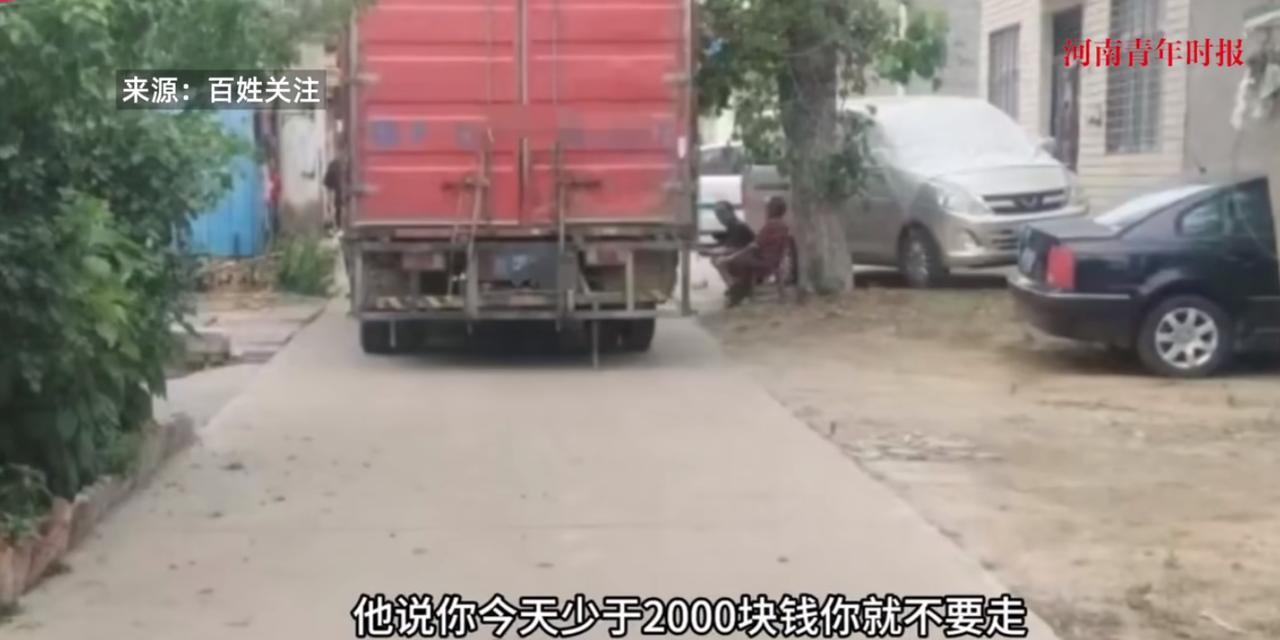 “严查到底！”6月18日，湖北襄阳，一位货车司机在送货时，不慎刮到了村民家的李子
