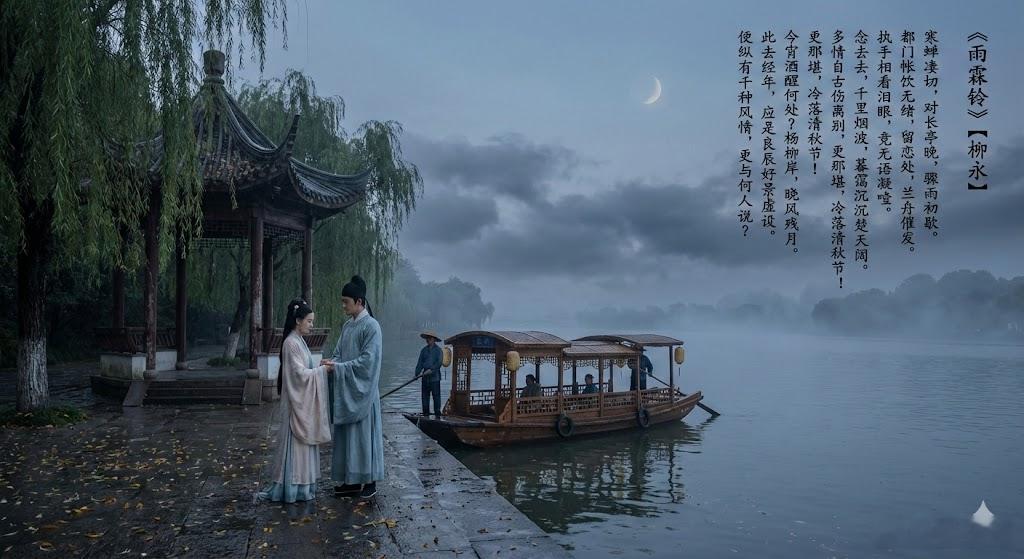 NanoBananaPro生成古诗词，太有意境了！提示词：