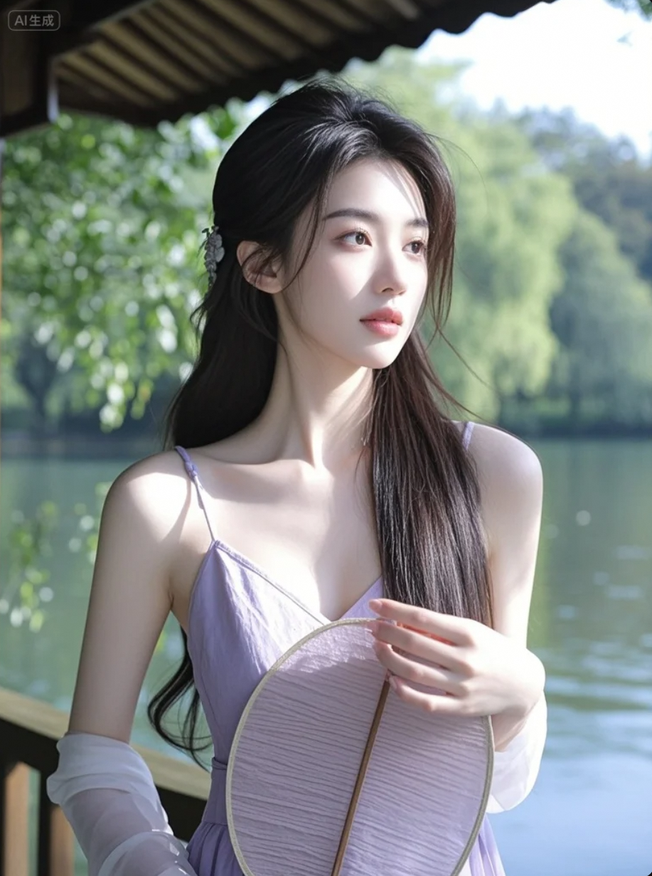 她的美，是视觉的享受，也是心灵的触动