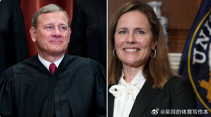 【黄金时代】据报道，最高法院首席大法官约翰·罗伯茨和大法官艾米·科尼·巴雷特被发