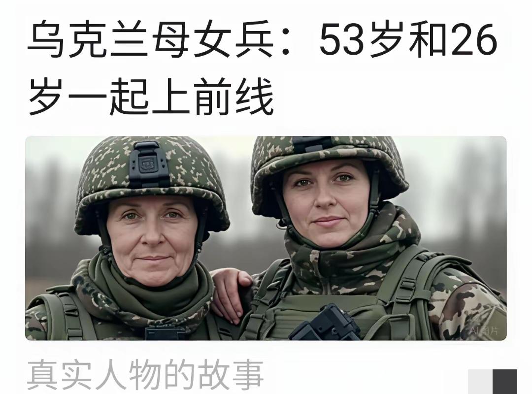 乌克兰战场上，出现了母女上战场的画面，着实让人感慨。俄乌冲突从2022年2月爆发