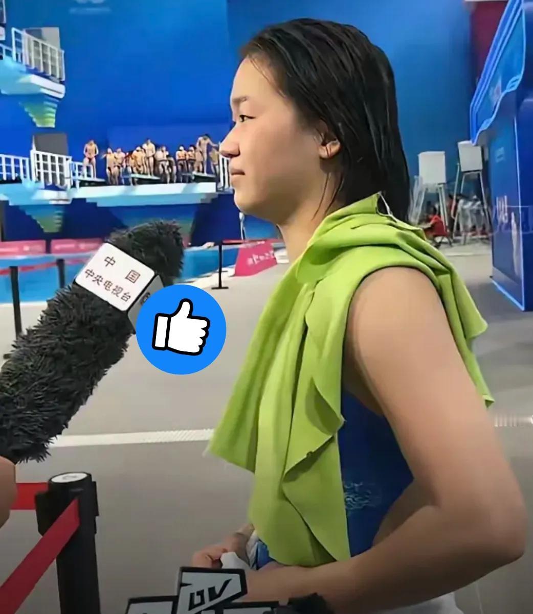 这对全红婵icon来说太残忍了！！比赛结束后央视icon记者问她：以后还会跳