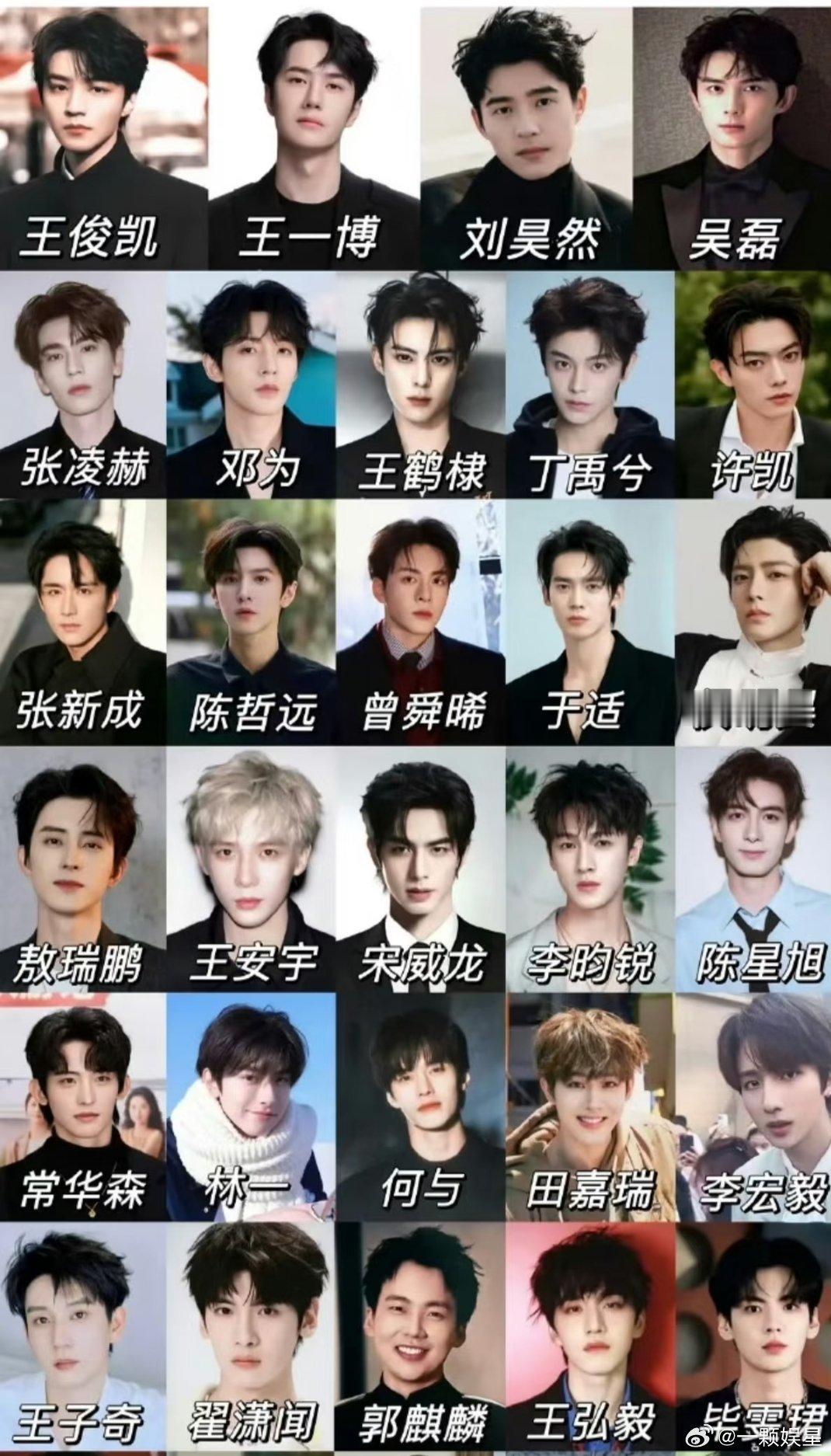 95生流量95生盘点来去是不是就那几个了，丁禹兮，张凌赫，邓为，王鹤棣，其他很少
