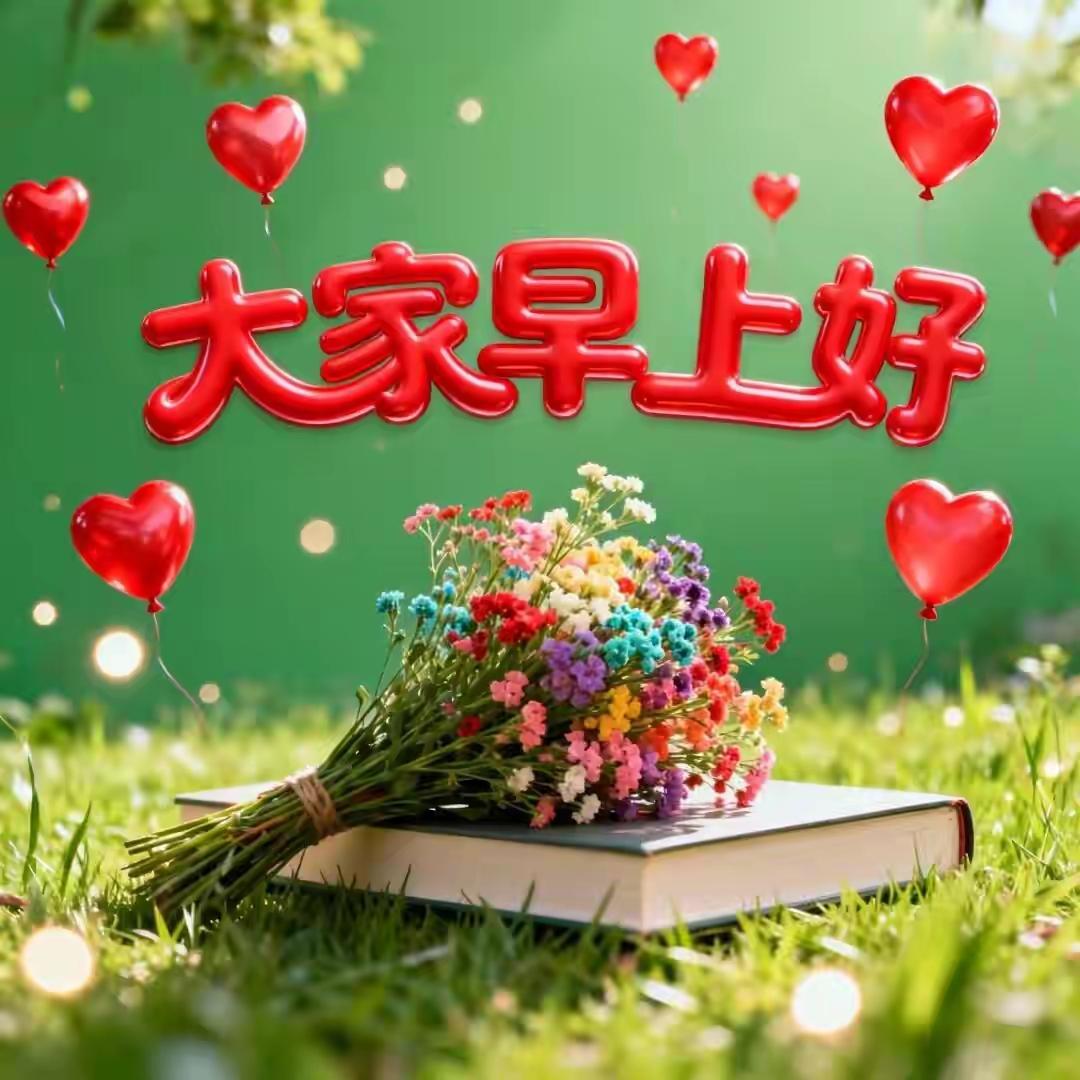 🌷早上好🌷浅浅问候，最是暖心；淡淡陪伴，最是安心；岁岁相知，最是珍贵；