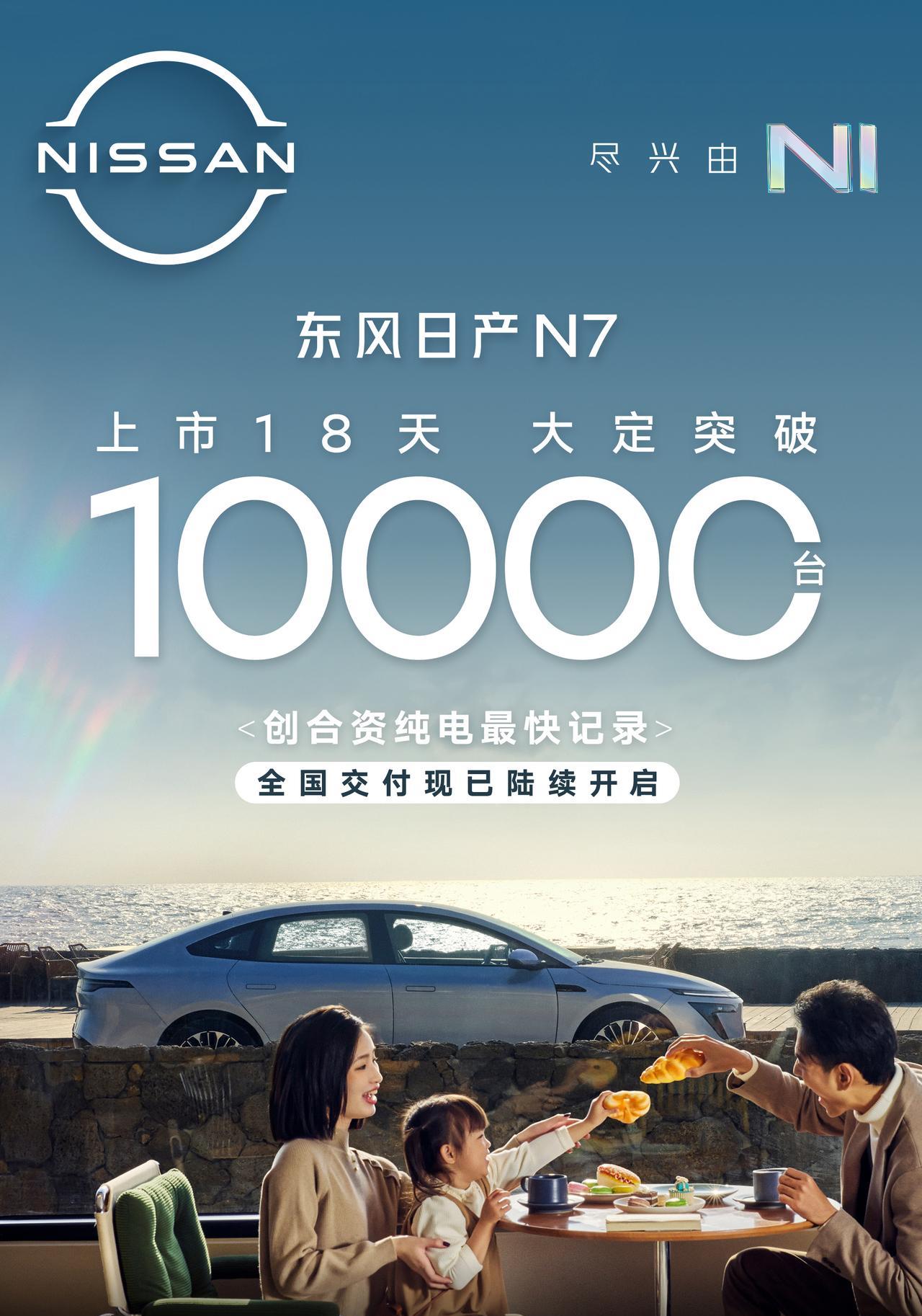 合资纯电好起来了？东风日产形式不错，有种率先上岸的态势。昨天N7开始正式交付，上