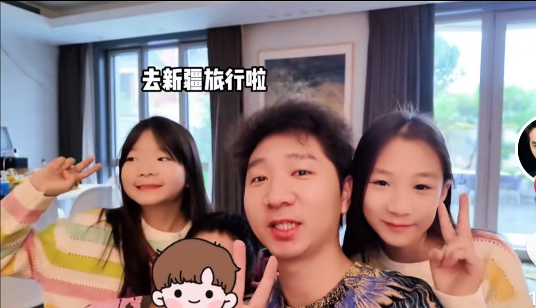 陈大愚带四娃游新疆！一家6口逛吃不停，5人共用一张脸太抢镜[比心]不过陈佩斯夫