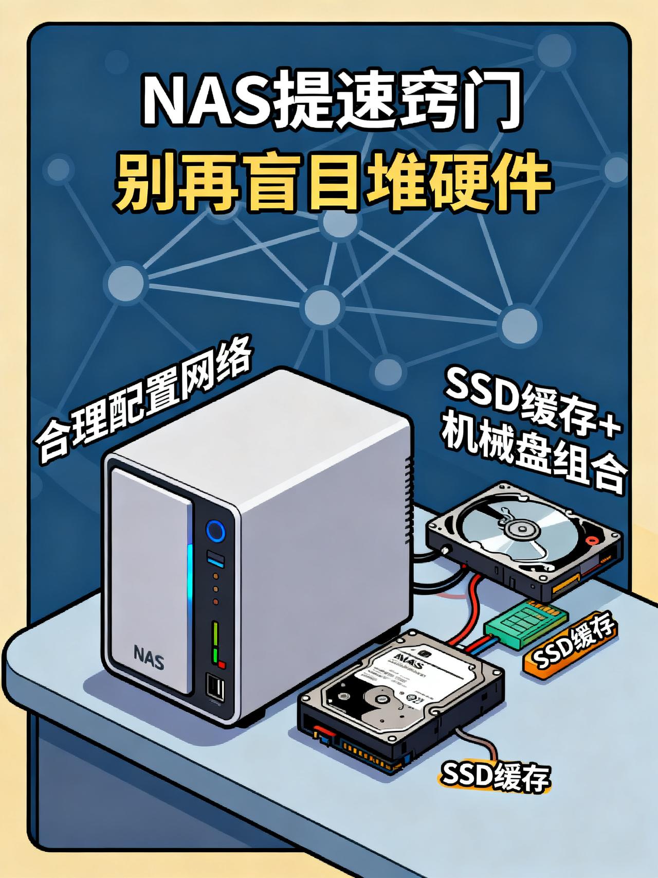 原来NAS速度慢，真不是硬盘的锅玩NAS的真别再乱砸钱堆硬件了！藏在参数背后的