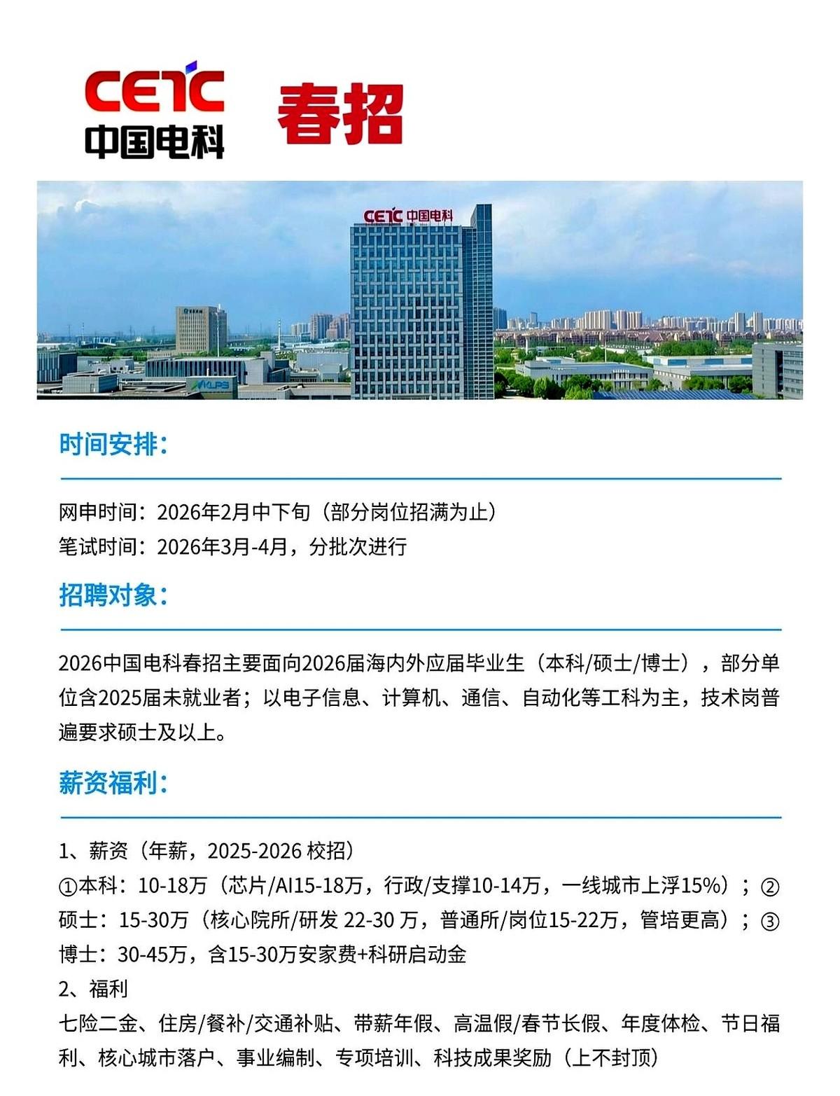 每年这个时候，总有一群人像盯着秒杀一样盯着中国电科的官网。因为那扇门，说开就开