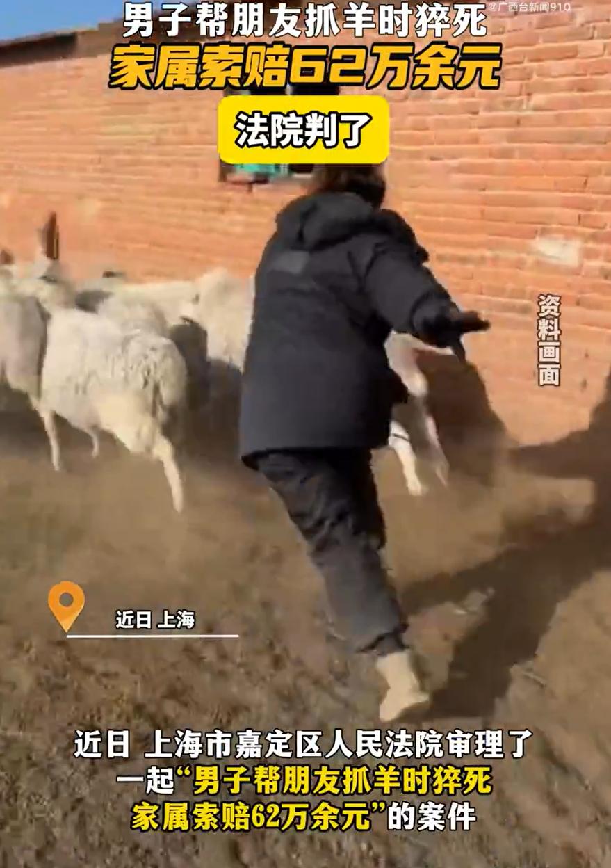 也是够倒霉的！上海，一男子在酒局上得知朋友第二天要抓羊，男子主动提出去帮忙，顺便