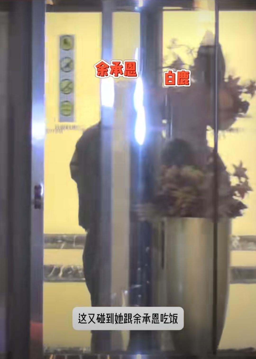 刘小花镜头一甩，白鹿和余承恩居然同框聚餐了！一群人热热闹闹说说笑笑，氛围像开小型