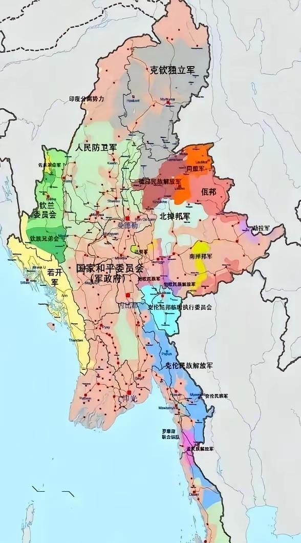 缅甸这地方，怪就怪在，北边有个佤邦，手机信号是中国移动的，电是云南电网拉过来的，