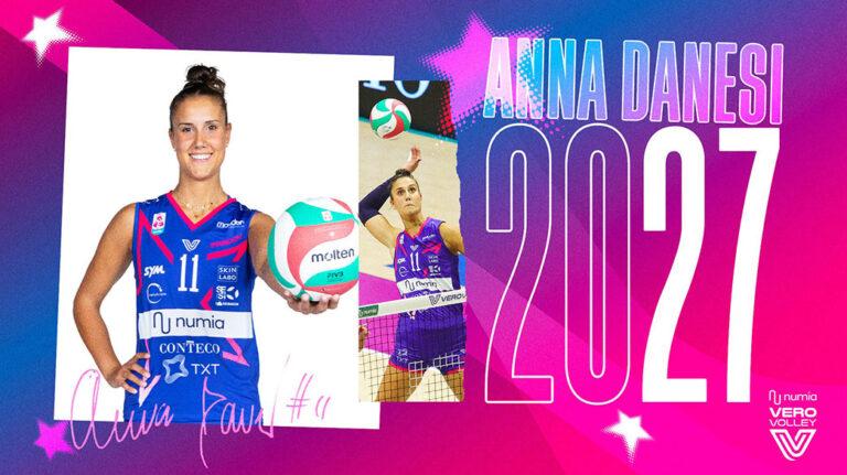 「没有李盈莹、报价吴梦洁」的米兰官宣续约国家队副攻兼队长安娜·达内西：2026