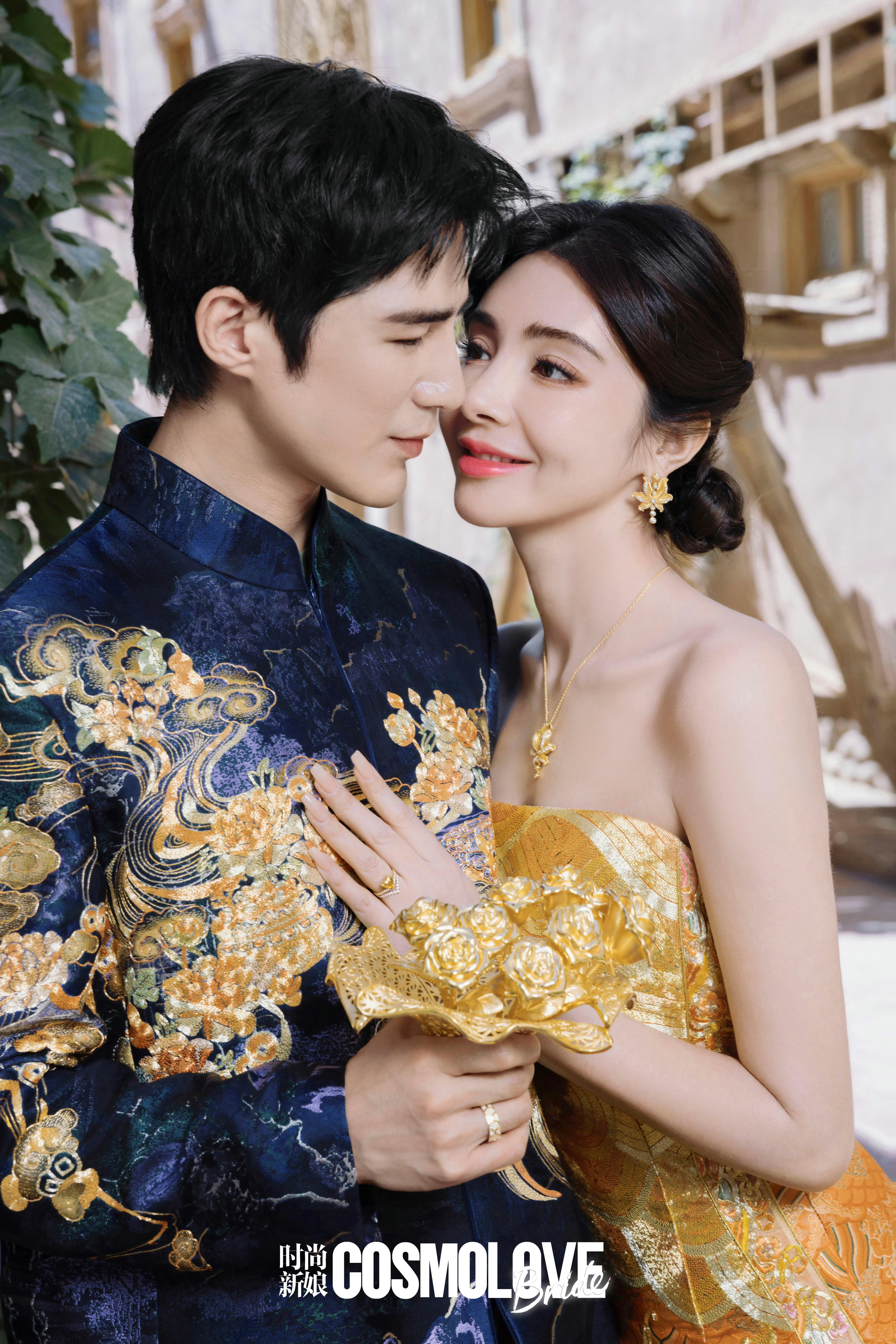 姜潮麦迪娜一家四口拍新疆婚纱照，官宣8月12日补办婚礼