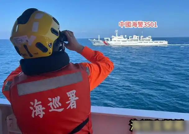 台“海巡署”发表声明，7月1日，台湾地区海巡署副署长谢庆钦在立法院说，船只遇到