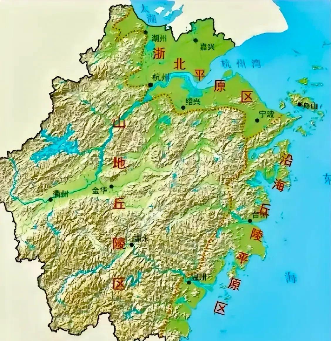嘉兴海拔最高点只有251米，而隔壁湖州海拔最高点竟然有1587米，相差了足足13