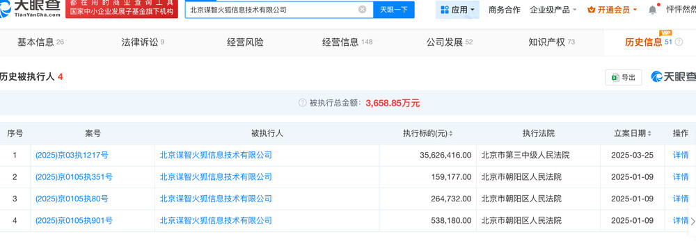 火狐浏览器中国公司面临关闭? 被强制执行3600余万元 | 大鱼财经