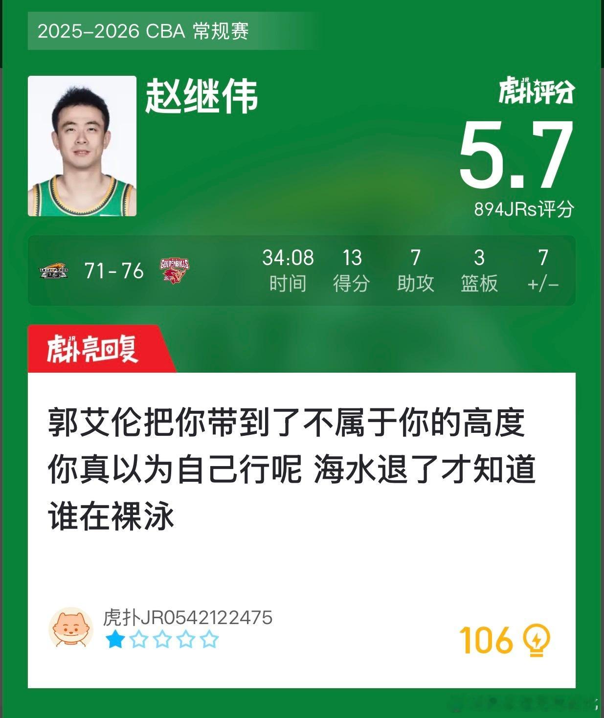 虎扑网友是雪亮的，明白人还是很多的