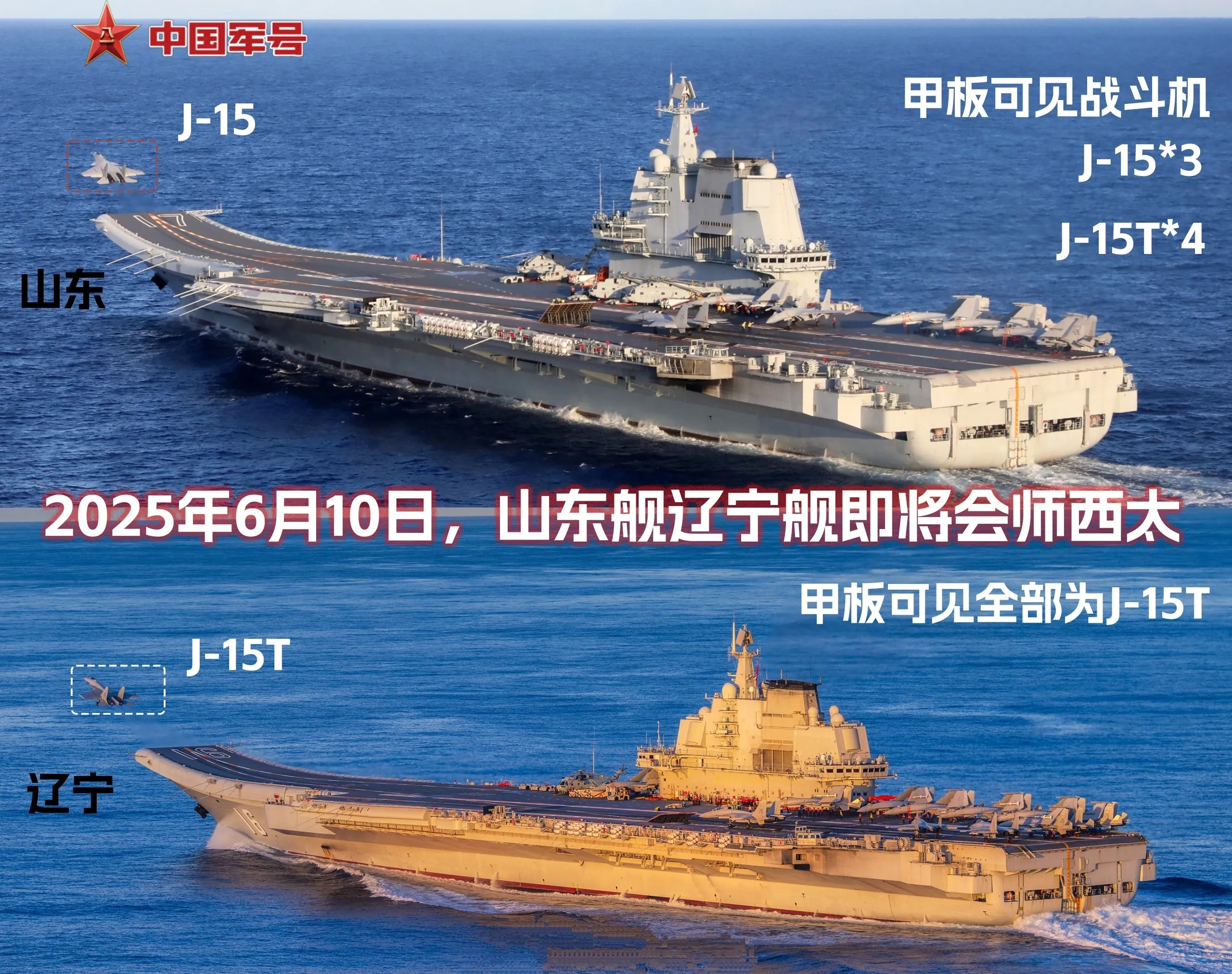歼15T正迅速取代歼15，中国滑跃航母的战力已急剧增强！歼-15T的倾斜雷达罩