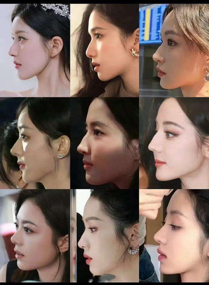 内娱女明星侧颜对比，喜欢哪个