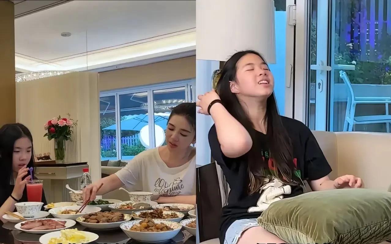 黄奕的女儿黄芊玲住豪宅，一顿吃10个菜，却说能吃苦，要去当练习生？黄奕能不急吗
