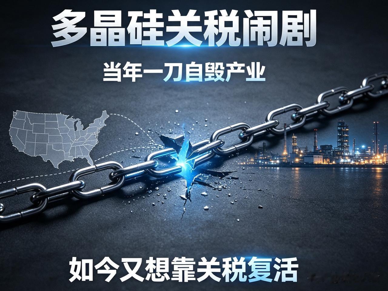 美国多晶硅关税闹剧，当年自毁产业，如今又想靠关税复活！——很多人只看见美国举