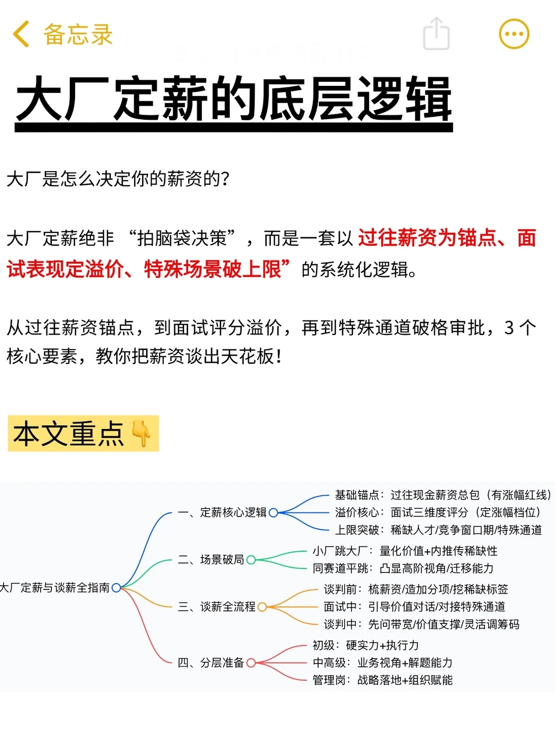 大厂定薪的逻辑，我摸的明明白白了