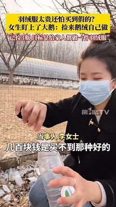 太有头脑了！近日江苏，入冬后女子担心现在的羽绒服太贵还买到假的，于是便把目光放到