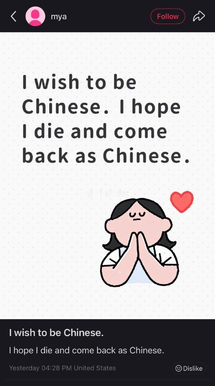 美网友：“希望死后能转世成中国人”推特爆火。一美国网友在小红书写下这句感慨很快